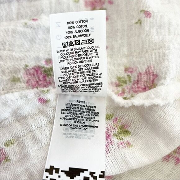 ASOS Design White Cotton Floral Ruffle Mini Skirt - Picture 6 of 8